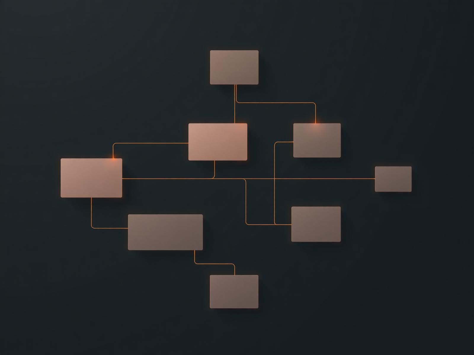 Architectural diagram of interconnected enterprise systems